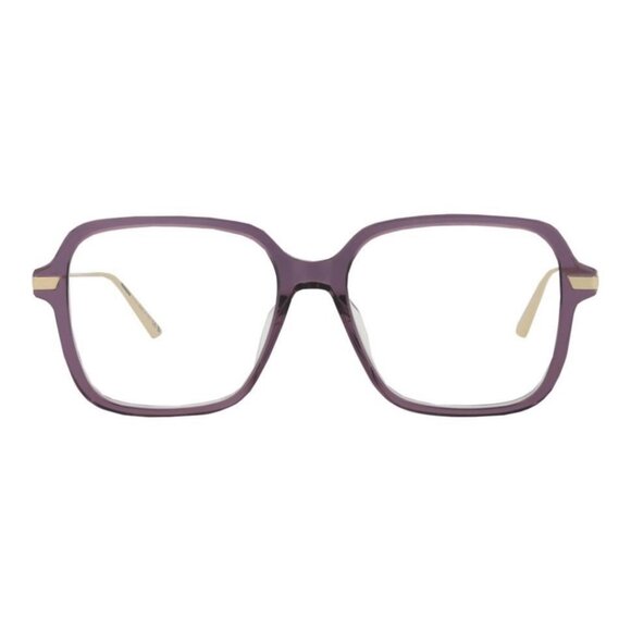 Dior Womens Square/Rectangle Violet Gold Transparent Fashion Designer Eyewear - Picture 2 of 4